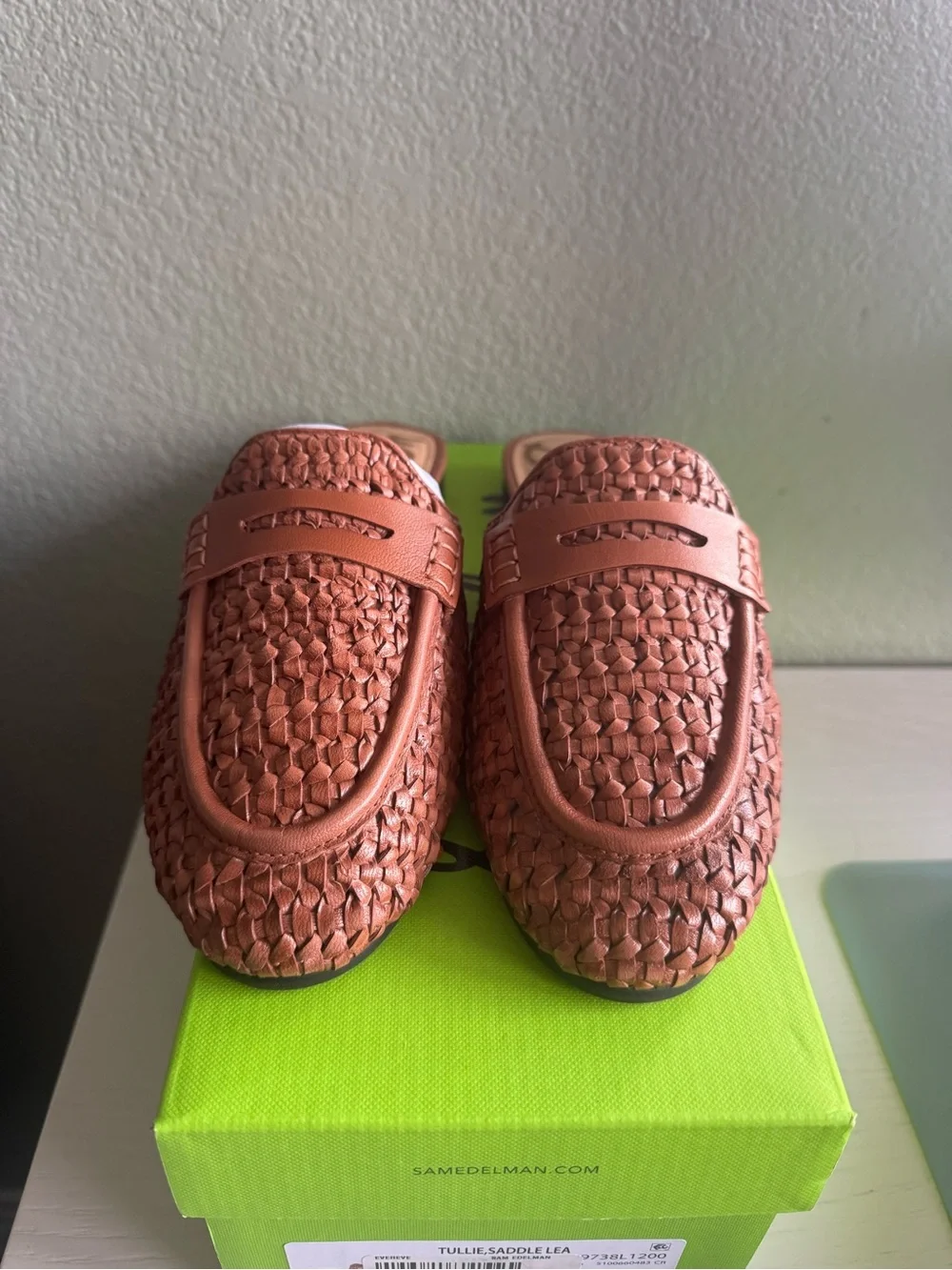 Sam Edelman Tullie Woven Mule- Saddle Leather